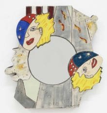 Camille Billops Who Did It?, 2003 Ceramic mirror 16 x 16 inches (40.6 x 40.6 cm)