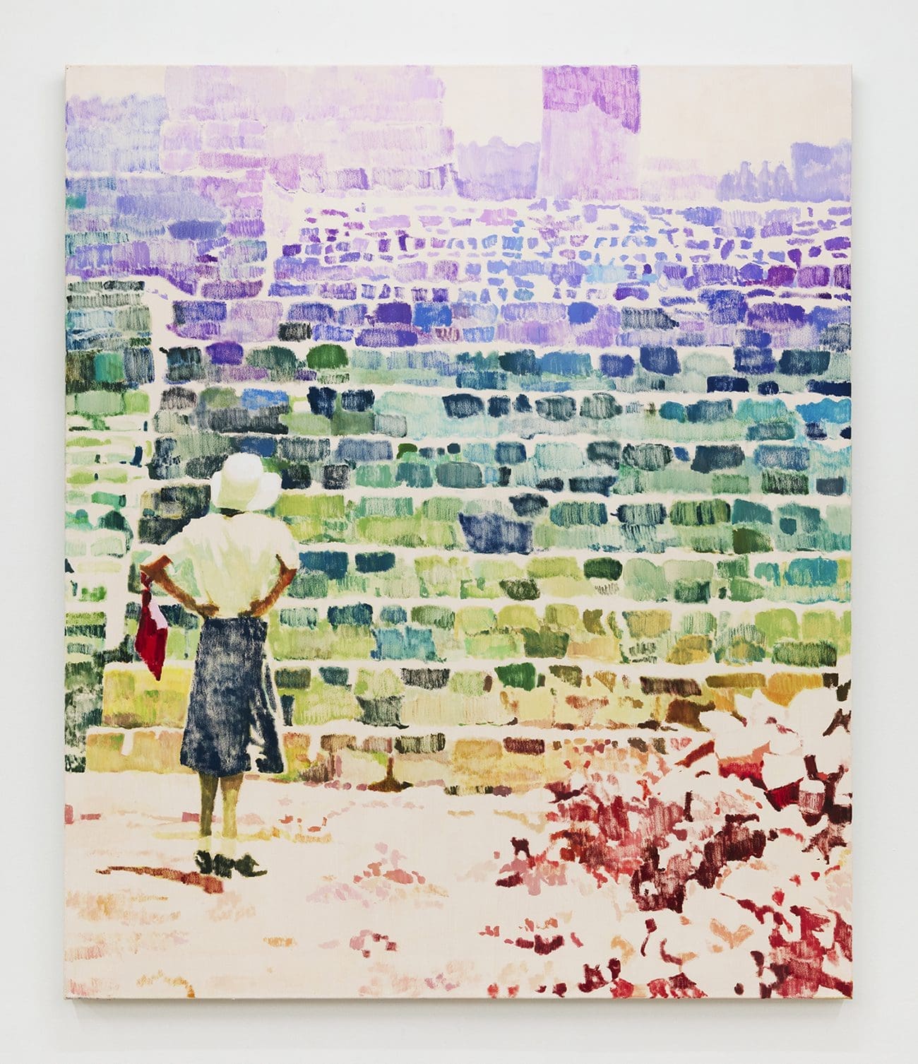 Tim Braden Anni in Mexico 2, 2022 Oil on canvas 74 3/4 x 63 inches (189.9 x 160 cm)