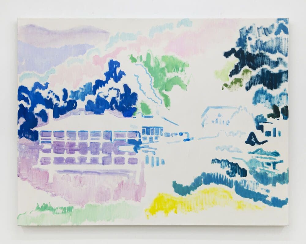 Tim Braden Lake Eden (large version), 2022 Oil on canvas 45 1/4 x 59 1/16 inches (115 x 150 cm)