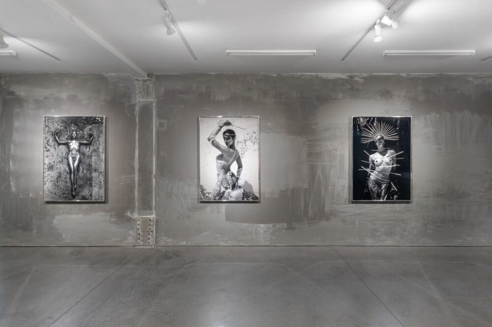 Martine Gutierrez, ANTI-ICON APOKALYPSIS installed at RYAN LEE, 2023.