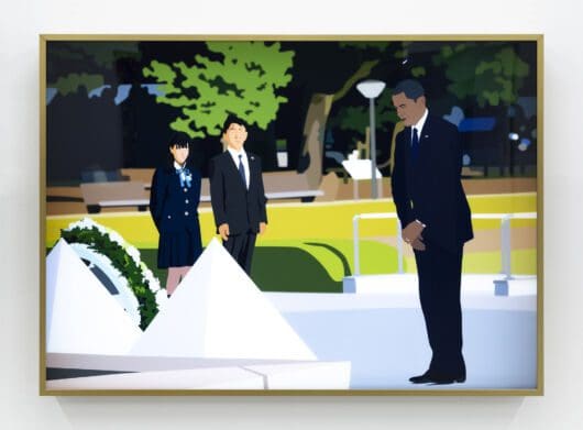 Kota Ezawa Visit to Hiroshima, 2020 Duratrans transparency and lightbox 30 x 42 inches (76.2 x 106.7 cm) Edition of 5