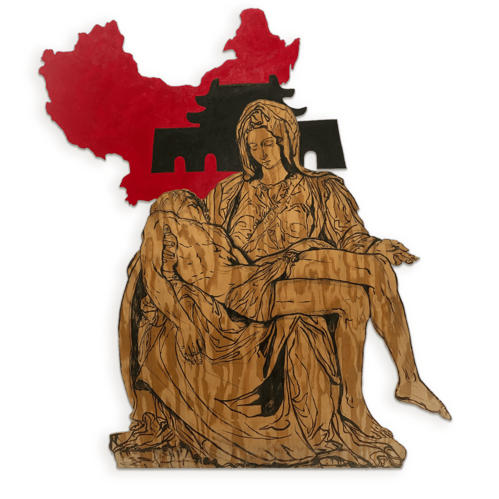 Hung Liu, Chinese Pietà, 1989