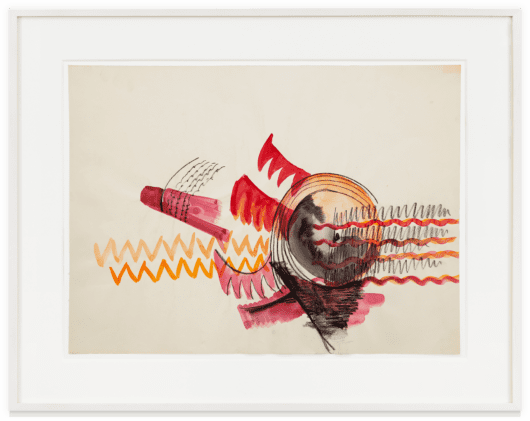 Vivian Browne Bird of Paradise, 1971 Watercolor and pastel Paper Dimensions: 17 3/4 x 24 inches (45.1 x 61 cm) Framed Dimensions: 25 1/4 x 31 3/8 inches (64.1 x 79.7 cm)
