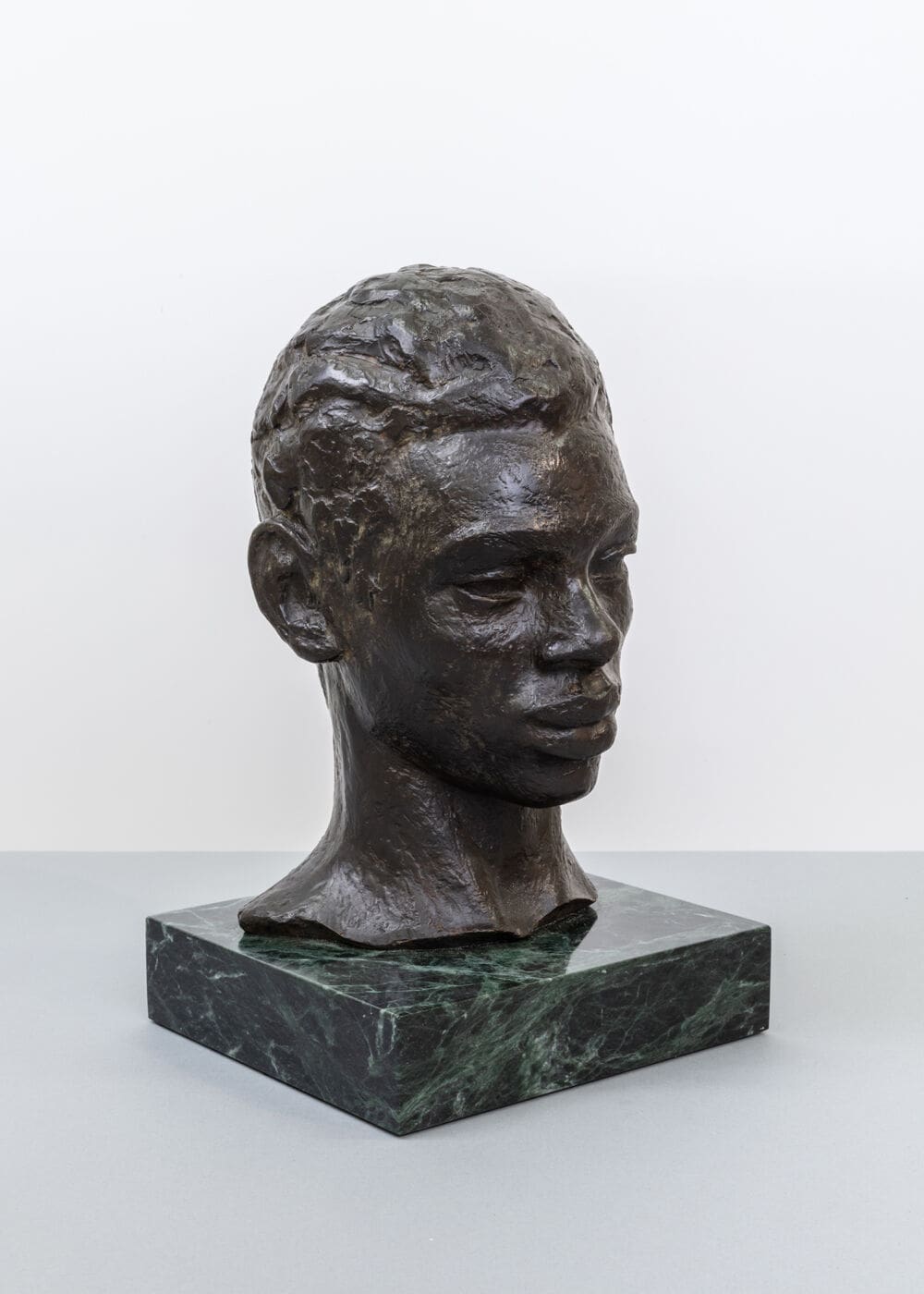 Richmond Barthé Head of a Negro Man, 1940* Bronze 13 1/2 x 8 1/2 x 7 1/2 inches (34.3 x 21.6 x 19.1 cm) * later lifetime cast, 1986 Provenance: Estate of Dr. Samella Lewis
