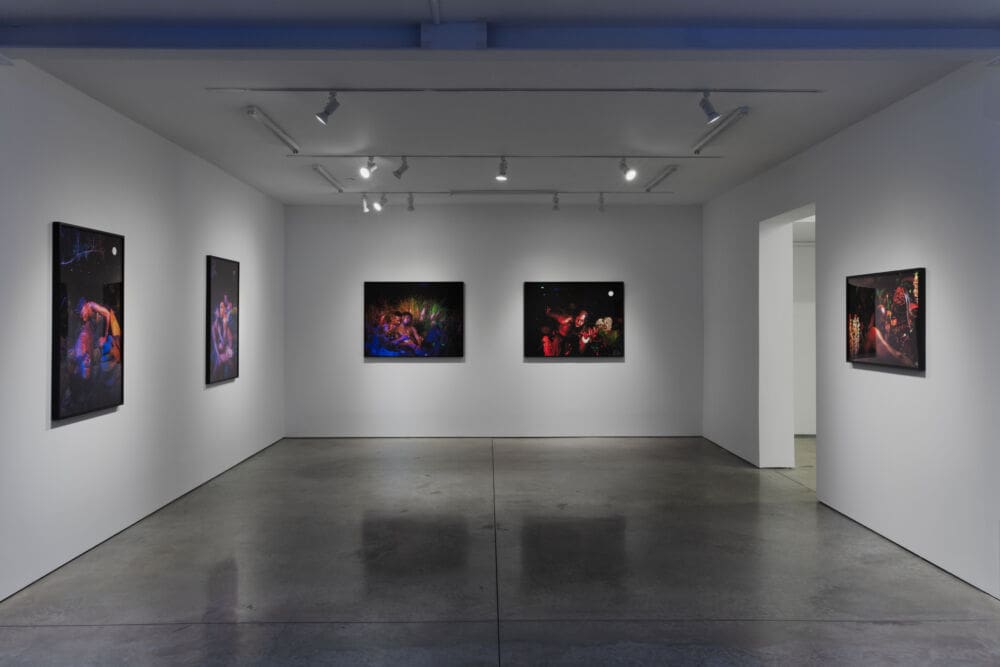 Richmond Barthé & Christopher Udemezue: in this moisture between us where the guinep peels lay, installed at RYAN LEE, 2024