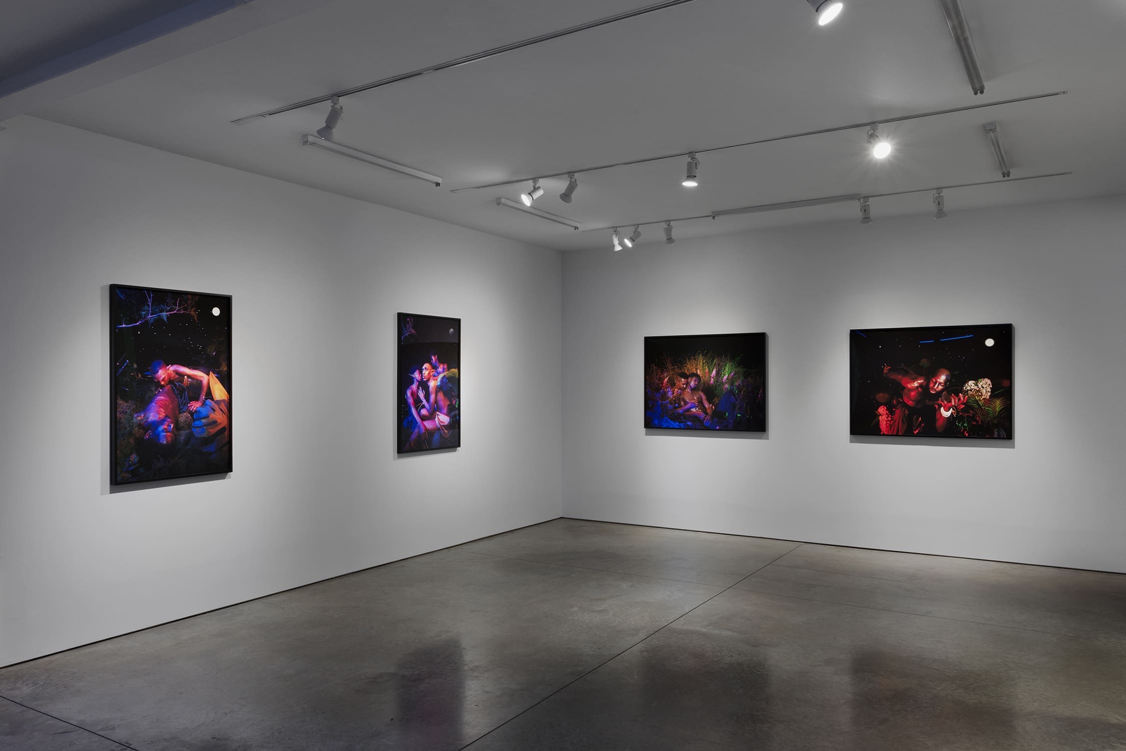 Richmond Barthé & Christopher Udemezue: in this moisture between us where the guinep peels lay, installed at RYAN LEE, 2024