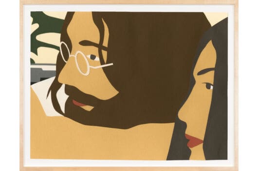 Kota Ezawa, Lennon, 2011, Paper collage, 9 3/8 x 11 5/8 inches (23.8 x 29.5 cm), Courtesy of Fraenkel Gallery, San Francisco and RYAN LEE Gallery, New York