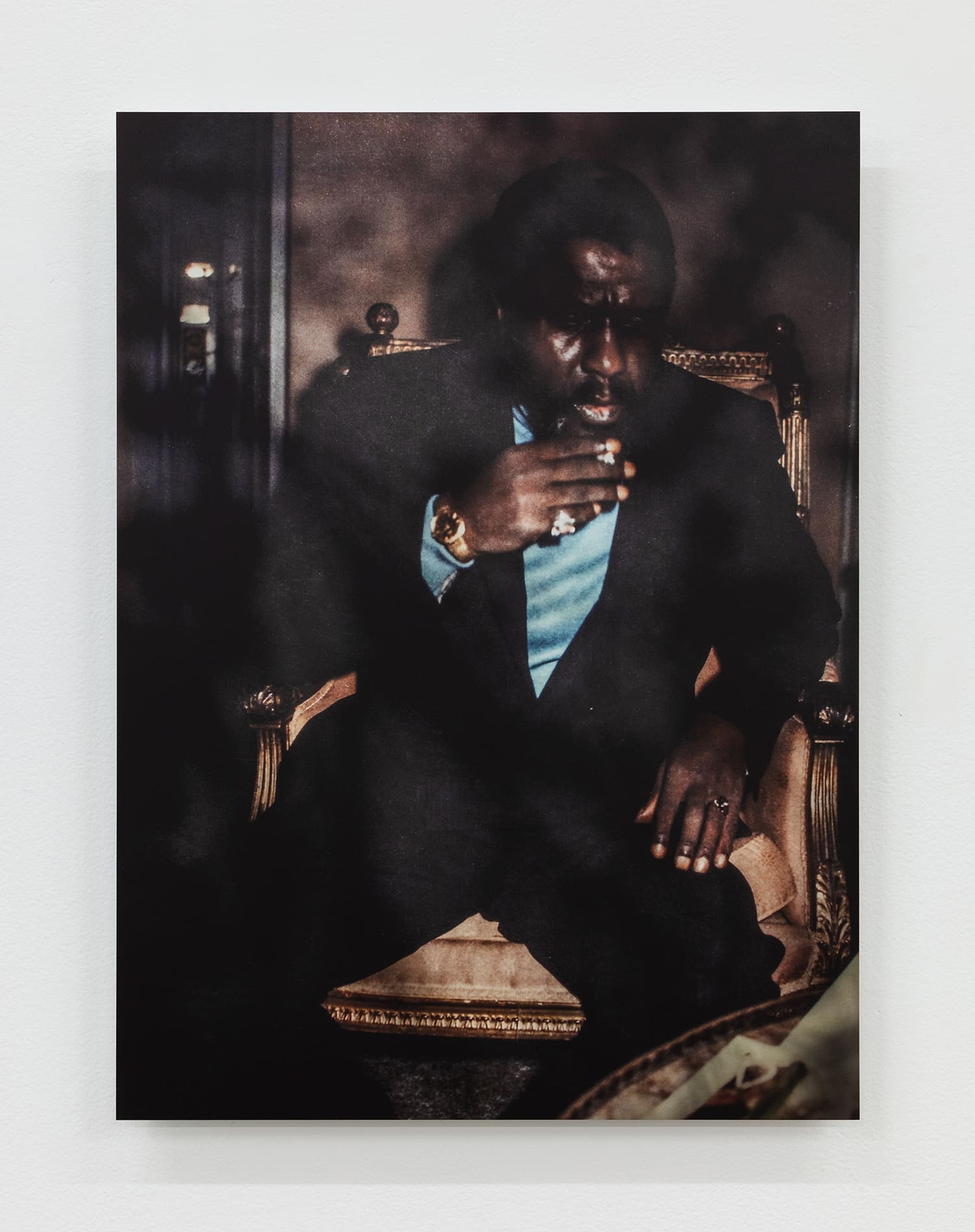 Gabriel Lester Monk Smokes, 2024 UV print on Dibond 19 5/8 x 14 1/2 inches (49.8 x 36.8 cm) Exhibition Copy, Edition of 3, plus 1AP