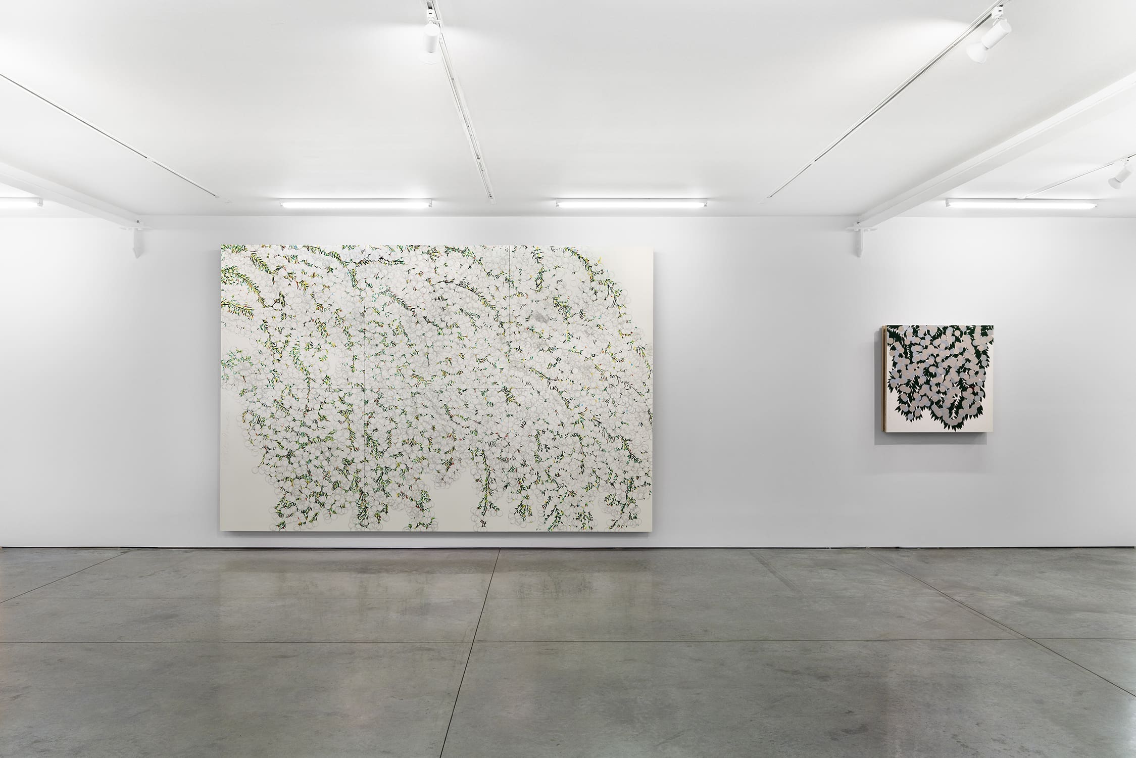 Donald Sultan: Love Letters, installed at RYAN LEE Gallery, 2024