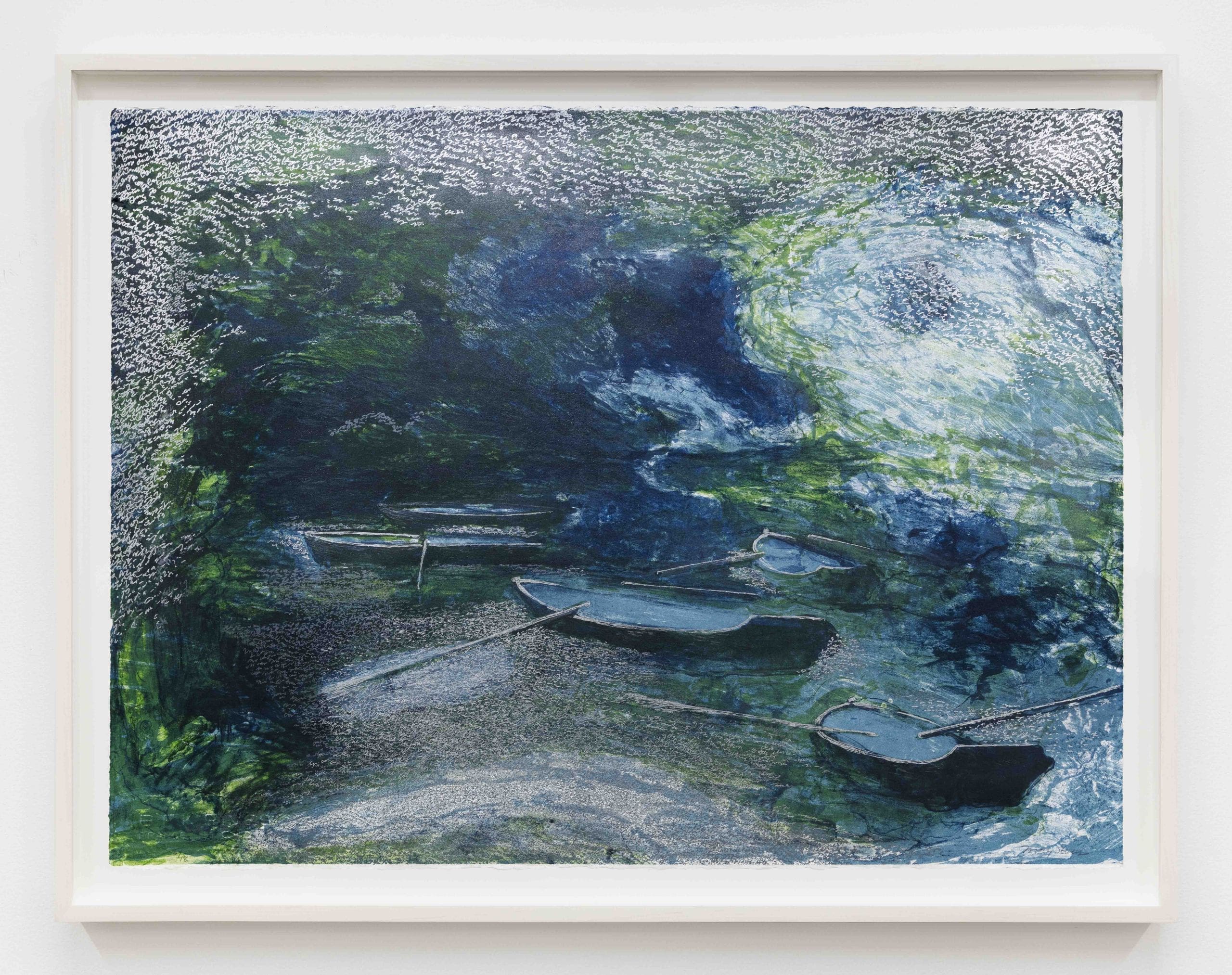 May Stevens Indigo, 1998 lithograph Image Dimensions: 22 x 30 inches Edition 7 of 18
