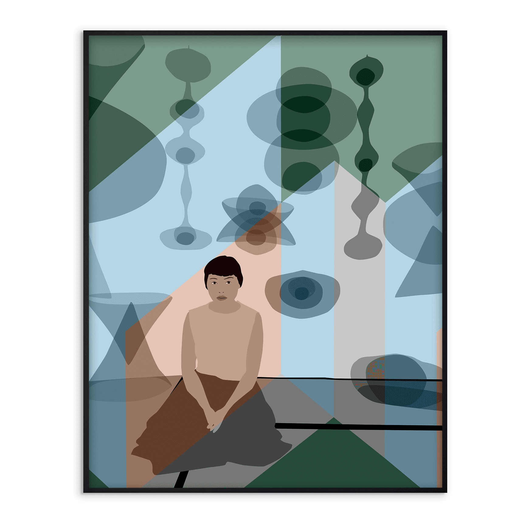 Kota Ezawa Asawa (Albers), 2025 Transparency in lightbox 38 x 30 inches (96.5 x 76.2 cm) Edition of 5